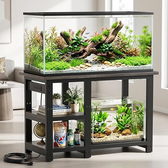 AQQA Aquarium Stand 3118 Inch, 620LBS Heavy Duty Metal Frame