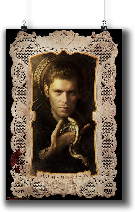 The Vampire Diaries TV Series Poster Small Prints 058-013 Klaus Mikaelson Joseph Morgan,Wall Art Decor for Dorm Bedroom Living Room (A4|8x12inch|21x29cm)