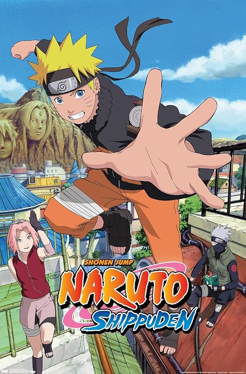 Naruto Shippuden - Jump Wall Poster, 19L" x 13W", Premium Unframed Version