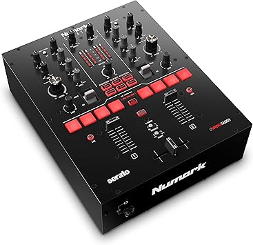 Numark Scratch Two-Channel DJ Scratch Mixer for Serato DJ Pro Included With Innofader Crossfader, DVS License, 6 Direct Access Effect Selectors, Performance pads and 24-Bit Sound Quality
