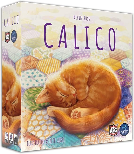Calico, Award-Winning Cozy Tile-Laying Board Game, Make Quilts Attract Cats