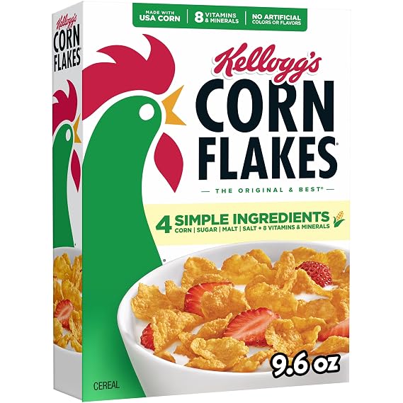 Kellogg's Corn Flakes Original Breakfast Cereal 9.6 oz