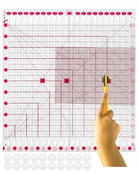 Karpoulra Quilting Rulers for Quilter Precise Fabric Cutting