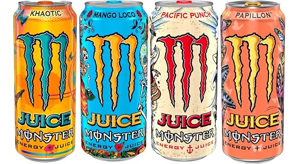 Monster Energy Juice - 4 Flavor Variety Pack 12