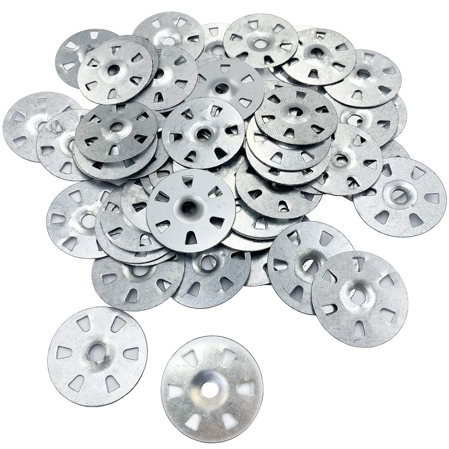 100 Pieces Tile Backer Board Washers, 35mm Diameter Alloy Steel Fixing Washers for Insulation Thermoboard Backer Boards