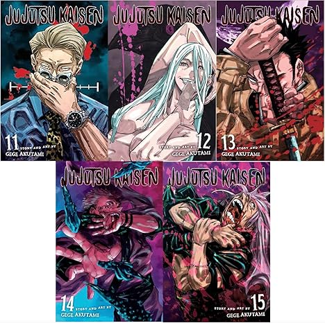 Jujutsu Kaisen Manga Set, Vol. 11-15