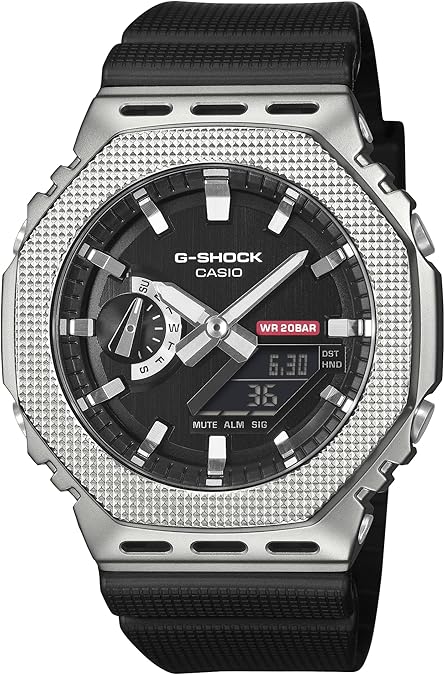 G-Shock Casio G-Steel Black Dial Black Resin Band Watch 49.3mm - GM2100M-1A