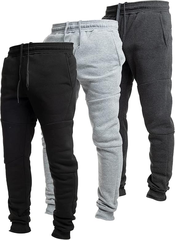 Ultra Performance Sweatpants for Men 3 Pack Fleece Joggers, with Pockets