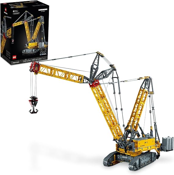 LEGO Technic Liebherr Crawler Crane LR 13000 Model Kit - Bedroom or Office Decor for Adults, Ages 18+ Building Blocks for Adults to Display - Gift Ideas - 42146
