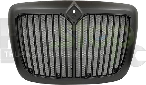 PitStopTruckParts International Prostar 2007-2018 All Black Front Radiator Grille With Bug Screen 5125INTPROBLACK 0