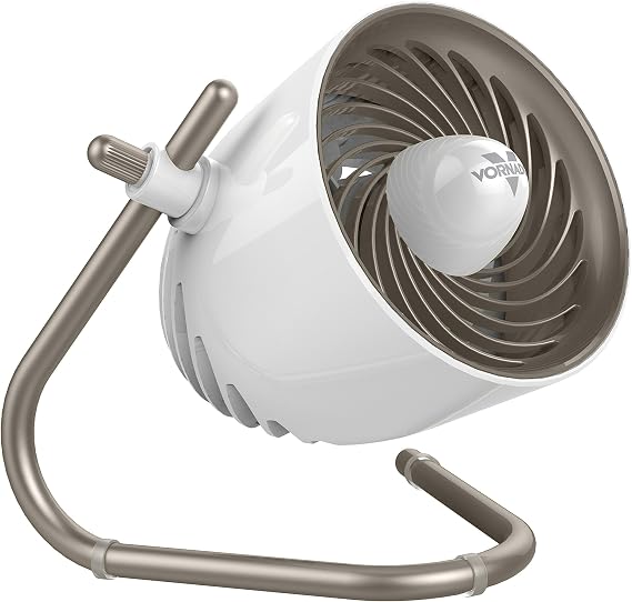 Vornado Pivot Personal Air Circulator Fan, 6-inch, Quiet Portable Travel Fan, 3 Speeds, Champagne