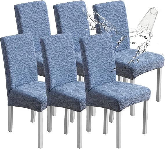 Waterproof Dining Chair Covers, Chair Covers for Dining Room, Stretch Parsons Chair Slipcover, Removable, Washable for Dining Room Kitchen Chair Protector Cover