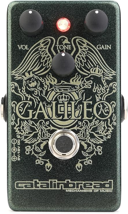 Catalinbread Galileo Treble Boost Overdrive Pedal - Premium Guitar Effect Pedal with Volume, Tone, and Gain Controls for Ultimate Sound Shaping & Classic Overdrive Tone