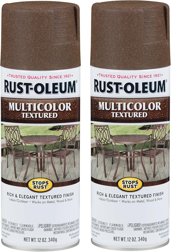 Rust-Oleum Stops Rust Multi-Color Textured Spray Paint, Autumn Brown