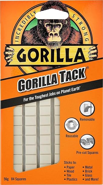 Gorilla Tack 56g (84 Pre Cut Squares)