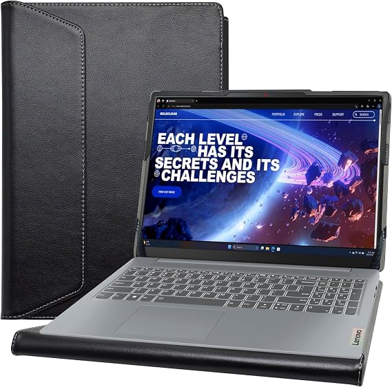 Protective Case for Lenovo Yoga Slim 7i Aura Edition Intel 15/Ideapad Slim 5i 15 Gen 10/Ideapad Slim 5i 15 Gen 9/IdeaPad Slim 3i 15 Gen 10/IdeaPad Slim 3X Gen 10 15,Black