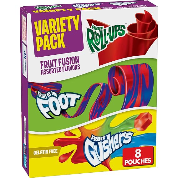 Fruit Flavored Snacks Variety Pack, Gluten Free, 8 ct, 5.1 oz