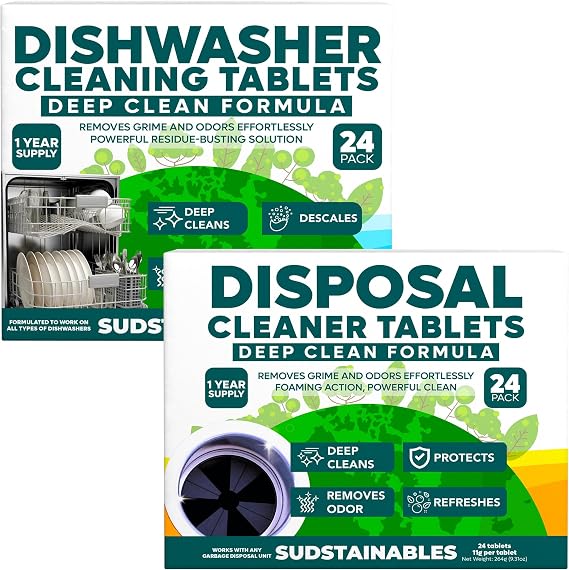Garbage Disposal Cleaner and Dishwasher Cleaner tablets bundle
