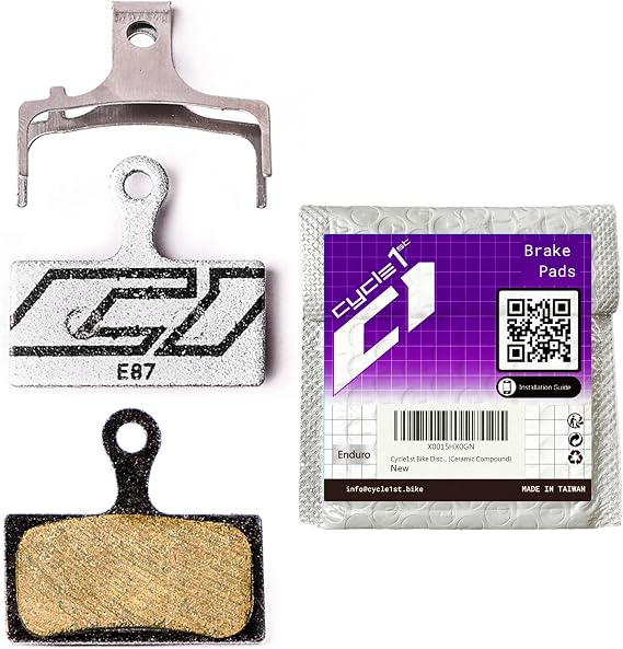 Bike Disc Brake Pads Compatible with/Replacement for Shimano XTR XT SLX Deore Alfine FSA K-Force Afterburner Rever MCX1- Ultimate Braking Power for Road/Mountain Bikes 87