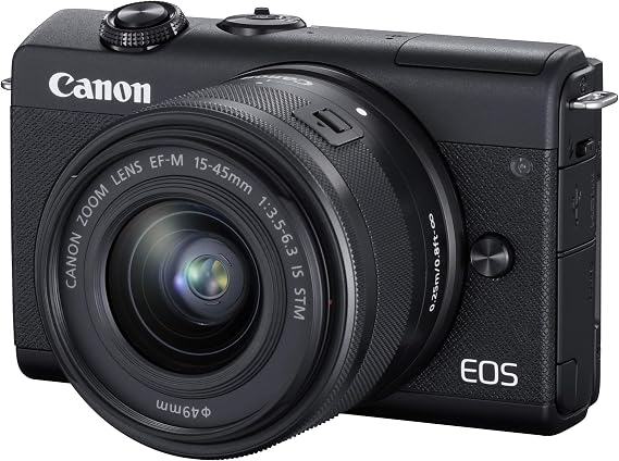 Canon EOS M200 Mirror-less Digital Camera, Standard Zoom Kit, Black EOSM200BK-1545ISSTMLK