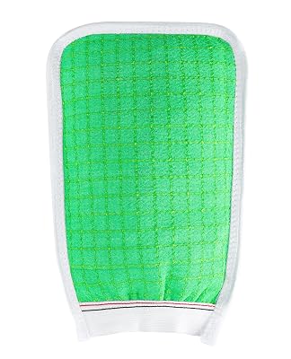 Exfoliating Bath Scrubbing Gloves - Dead skin cells remover1Piece of Pack,Green