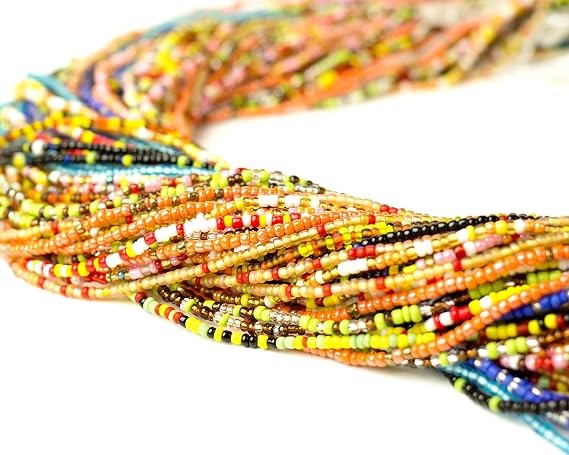 WHOLESALE Waist Beads, African Waist Bead, Waist Beads, Tribal Waist Beads- (Tie On)