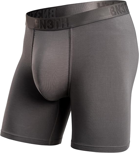 BN3TH Mens Classic Icon Boxer Briefs with 3D Pouch, Anti-Chafe, Breathable TENCEL Modal, No-Roll Waistband, 6.5 Inseam