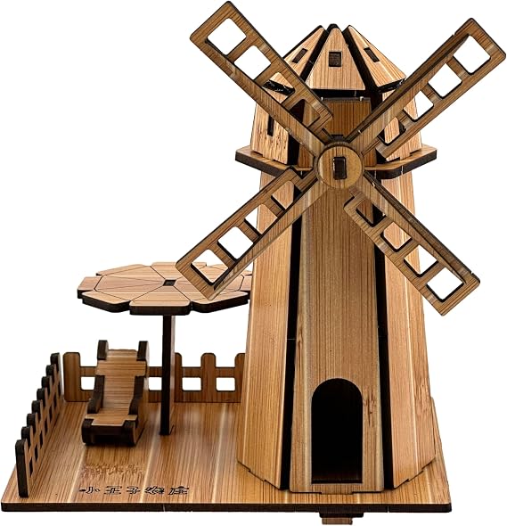 大人用3dパズル ログキャビン Diy 木製ハウスモデルキット 大人向け カントリーコテージビルディングモデル 3dジグソーパズル 頭の体操パズル ドールハウス オランダ風車