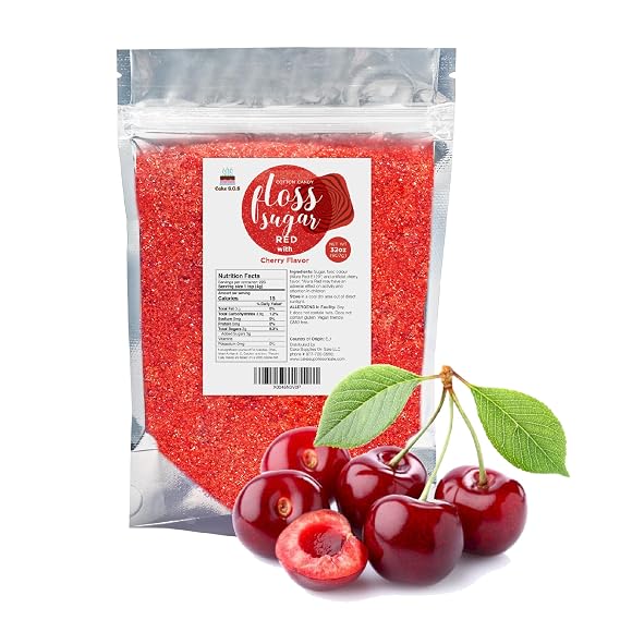 Cherry Cotton Candy Floss Sugar 32 Oz. (1-Pack)