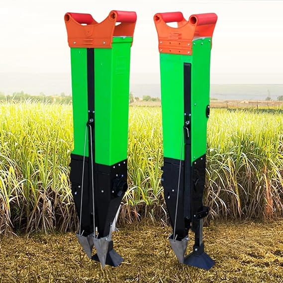Manual Seeder, Adjustable Handheld Seeding Machine Peanut Corn Bean Planter Household Garden Patio Flower Plant Vegetable Fertilizer Spreader(Single Barrel Planter)