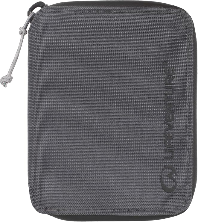 Lifeventure RFiD Protected Zip Bifold Wallet — Slim Wallet for Travel, Eco-Friendly, Recyclable Material