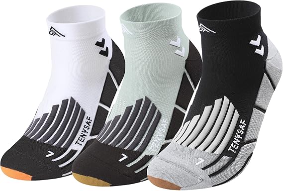 Compression Ankle Running Socks: 360 Target Support for Arch