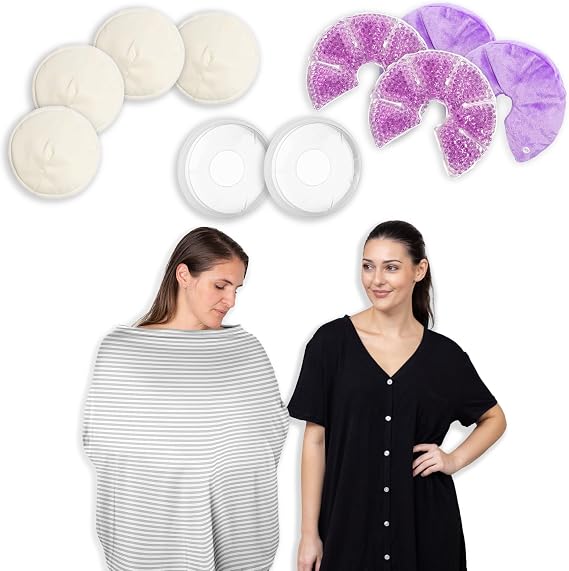 Sweet Jojo Designs C Section, Postpartum and Breastfeeding Recovery Kit Essentials Set Pregnancy Must Haves Gifts After Birth