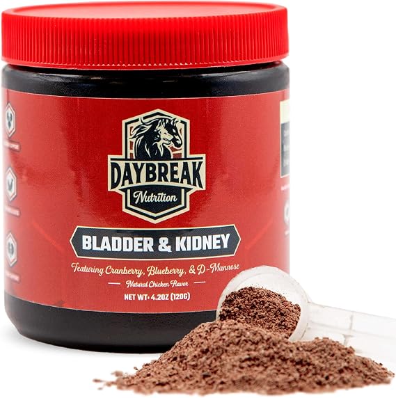 Bladder and Kidney Relief for Dogs by Daybreak Nutrition | Powder Cranberry Supplement for Dogs for UTI Treatment & Urinary Support | Dog Urinary Tract Infection Remedy Supplement