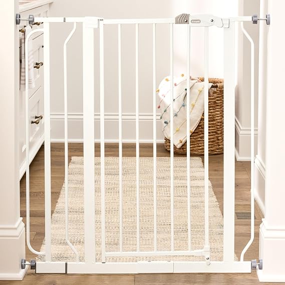 Regalo Safety 36 Extra Tall Baby Gate for Doorways & Bottom of Stairs, Pressure Mounted Walk Through Gate for Babies, Toddlers & Pets, Tested & Safe for 30 Years, American Designed, American Owned