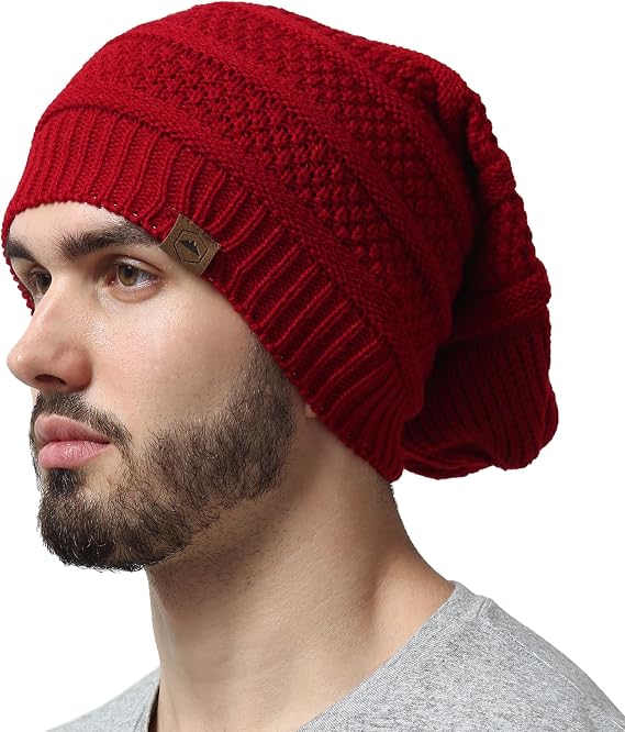 Tough Headwear Slouchy Oversized Beanie Hat - Warm Winter Hats for Women - Stretch Fit Mens Beanie