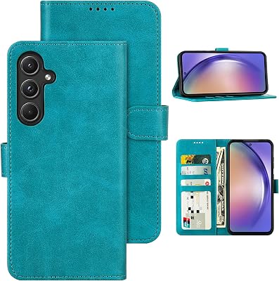 Feitenn for Galaxy A55 5G Wallet Case, Premium PU Leather Flip Case with Kickstand Card Slots Holder for Samsung Galaxy A55 5G 2024 Blue, A55