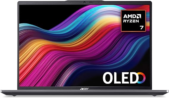 Acer Swift Go 14 SFG14-63 Laptop - AMD Ryzen 7 8845HS, 16GB, 1TB SSD, Integrated Graphics, 14" 2.8K OLED, Windows 11, Iron