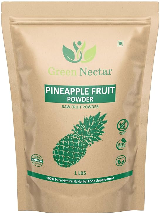 Pineapple Fruit Juice Powder, Vegan, Gluten Free, 16 Ounce, Concentrate for Drink Mix, Smoothies, Baking - Vegan Bromelain, No Preservatives, Artificial Flavors, Sugar free (16 Oz - 1 Pack)