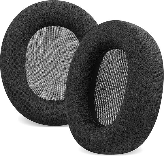 Linkidea SteelSeries Arctis Prime/PRO/ 9X/7/5/3 Kulaklıklar, Kulaklık Kulaklıkları için Yedek Kulak Pedleri (Mesh Kumaş/Siyah)