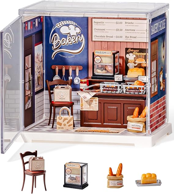 Rolife Super Creator Mini Series Fruits Shop, DIY Plastic Miniature Kits Retail Store Series, Mini Model House Building Set for Teens Aged 14+, DIY Crafts/Hobbies for Adults (Nature Energy Fruits)