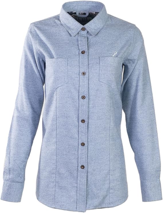 Pladra, Women's Peregrine Every Day Flannel Shirt, Durable and Soft Button-Up