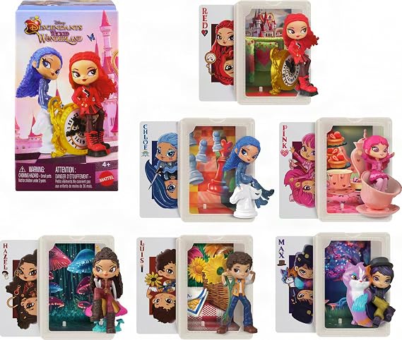 Mattel Disney Descendants: Wicked Wonderland, Stack & Reveal Toy, Stackable Surprise Small Dolls, Inspired by the Movie (Styles May Vary)