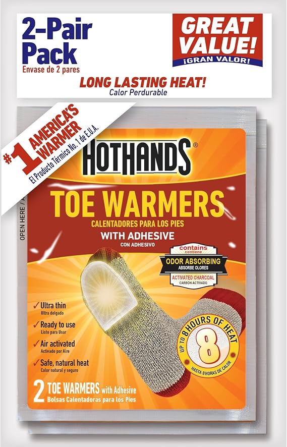 HotHands Toe Warmers Pocket Pack, 2 Pairs - America's Favorite Warmer