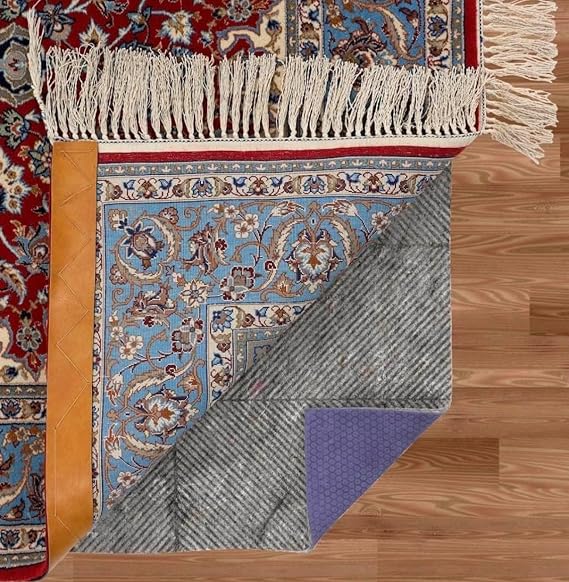 3'x5' Durahold Plus(TM) Felt and Rubber Rug Pad for Hard Floors - Includes Custom Cutting(see desc.) and RPFL (TM) Rug and Pad Care Guide