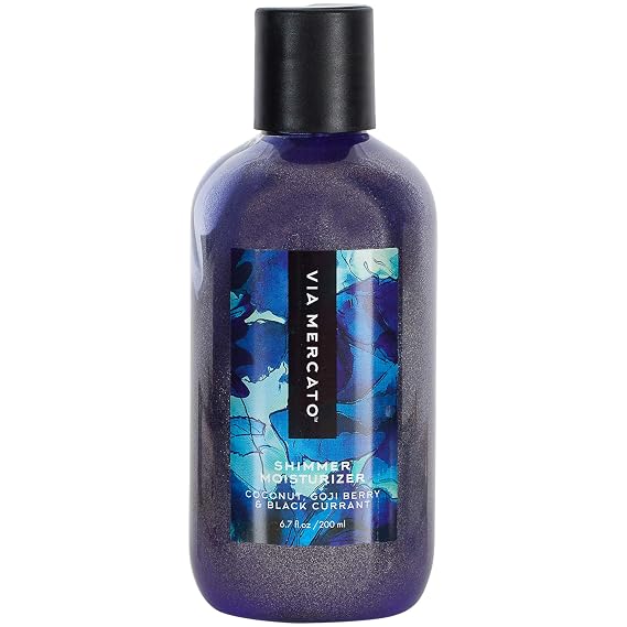 Via Mercato Bella Collection, Hydrates & Invigorates, Shimmer Moisturizer, 200 ML, No. 6 - Coconut, Goji Berry & Black Currant