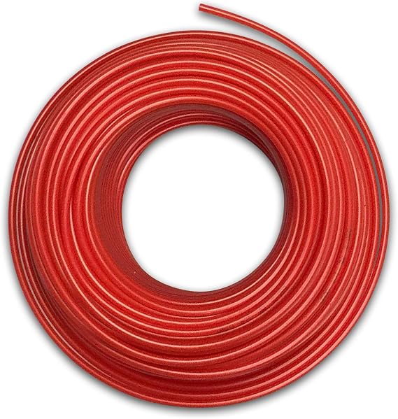 Food Grade 1/4 Inch Plastic Tubing for RO Water Filter System, Aquariums, Refrigerators, ECT; BPA free; Made from FDA compliant materials and meets NSF Standards and Regulations (100 Feet, Red)