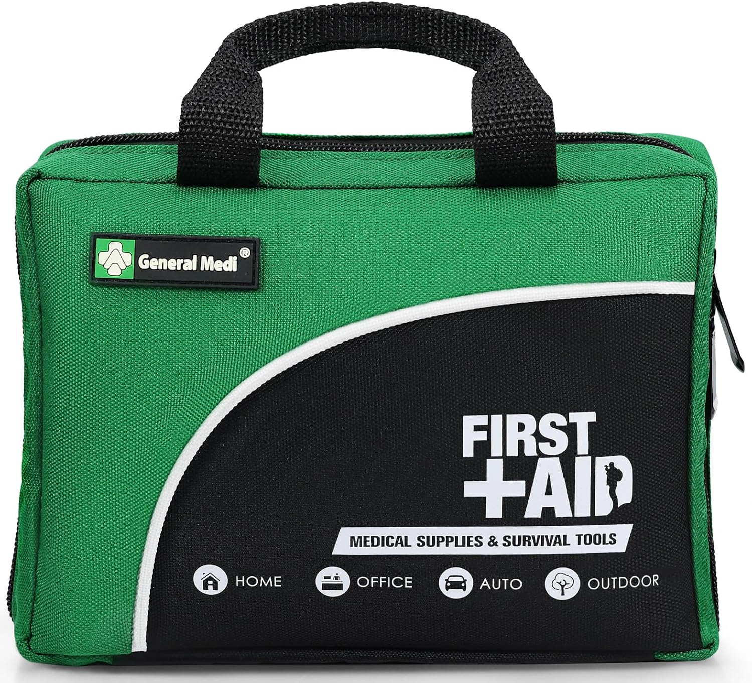 General Medi 160 Piece Compact First Aid Kit Bag - Including Cold Ice Pack, Emergency Blanket, Moleskin Pad,Perfect for Travel, Home, Office, Car,