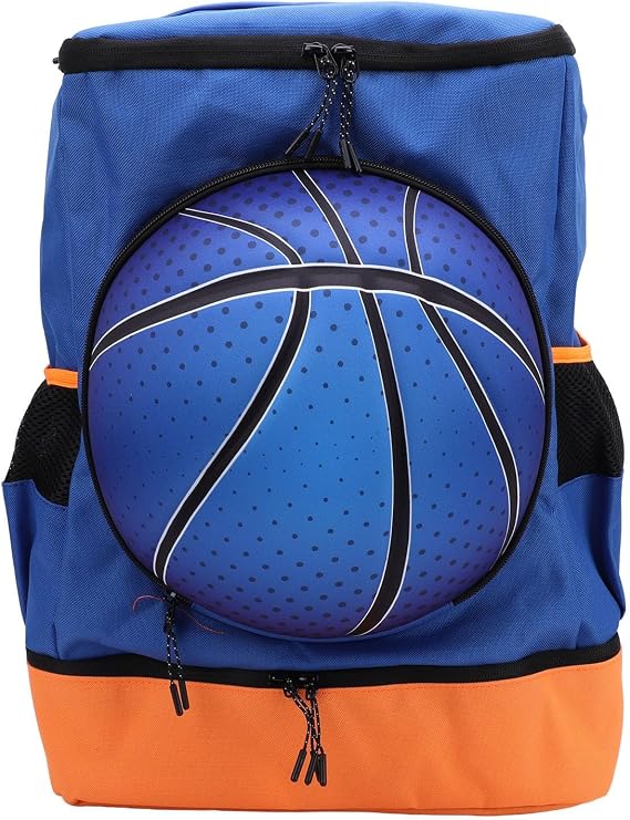 Backpack with Shoe Compartment, Oxford Cloth Sports Backpack for Volleyball, Football and Other Sports (Size 4 Ball)