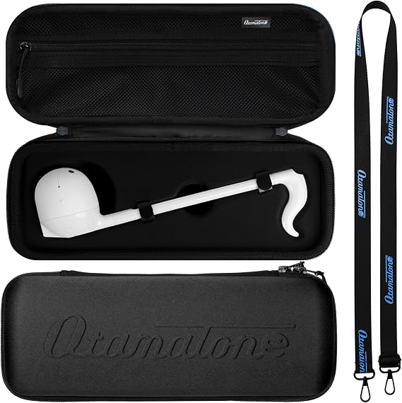 Otamatone Official Matte Portable Case for Regular Size (10.7 inch) - Black